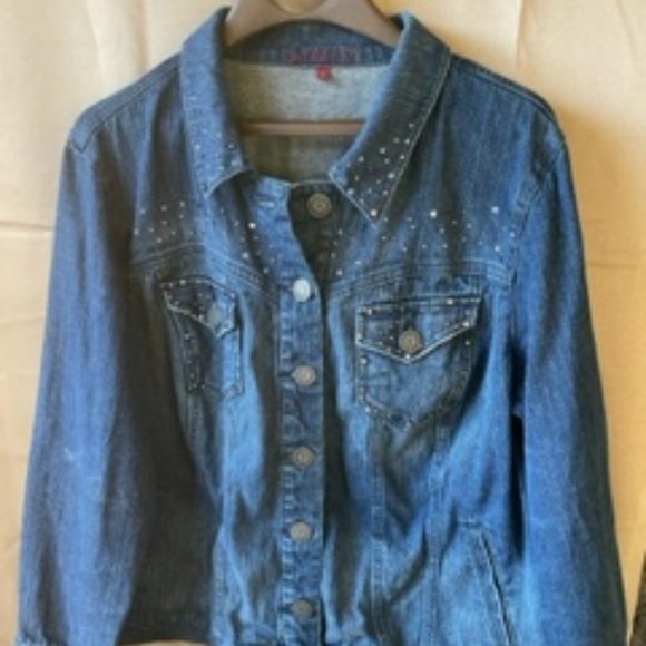 Gitano Jackets & Coats Gitano Sparkle Jean Jacket 8w Poshmark